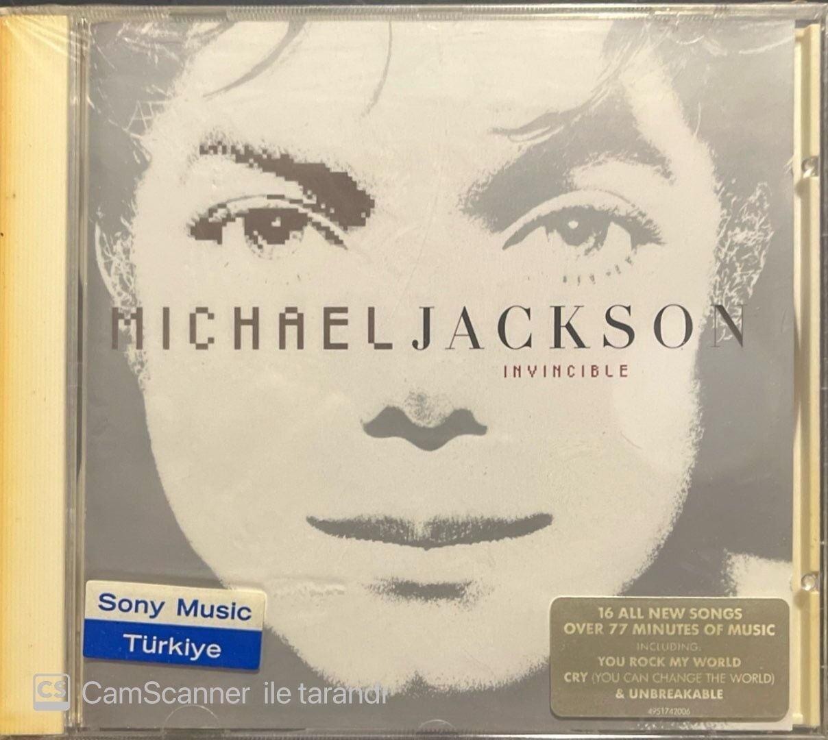 Michael Jackson Invincible Açılmamış Jelatininde CD