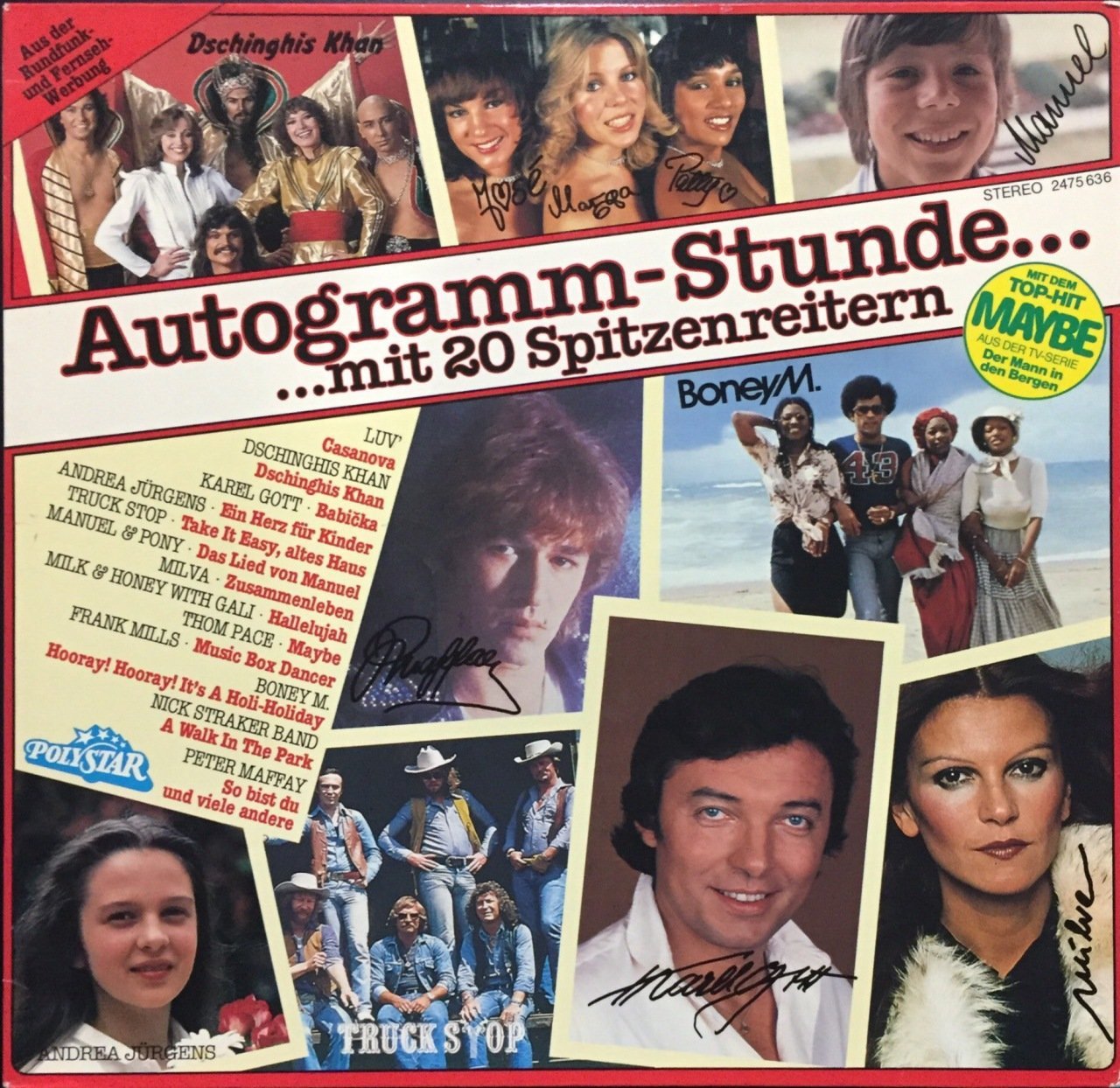 Autogramm-Stunde Mit 20 Spitzenreitern LP Plak