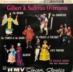 Gilbert & Sullivan Overtures LP Klasik Plak