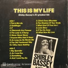 Shirley Bassey's 20 Greatest Hits This Is My Life LP Plak