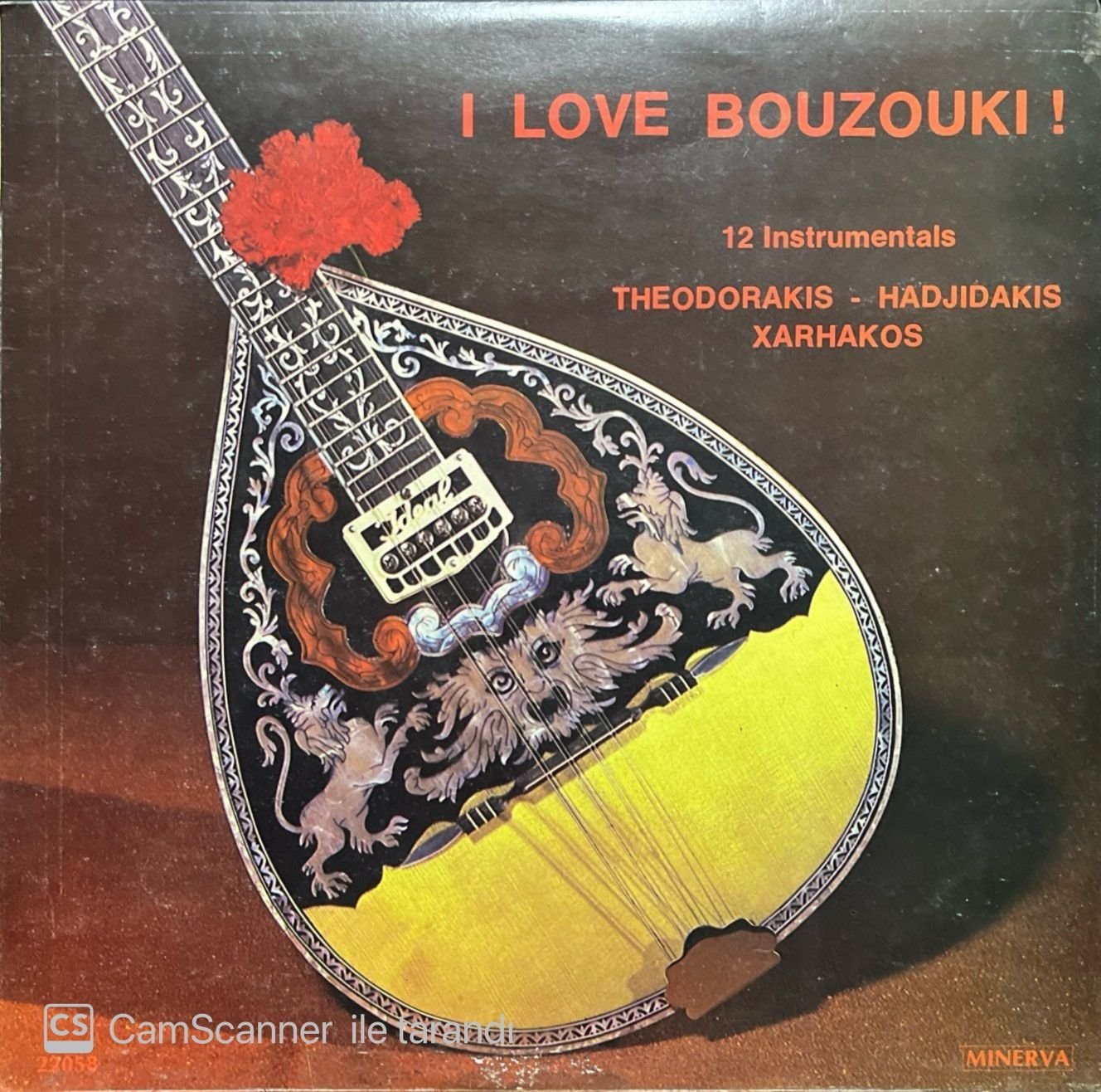I Love Bouzouki Theodorakis Hadjidakis Xarhakos LP Plak