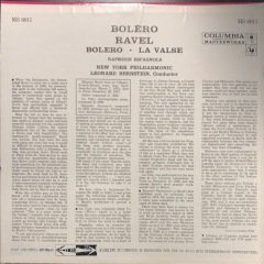 Ravel Bolero Leonard Bernstein Açılmamış Ambalajında Dönem Baskı LP Klasik Plak