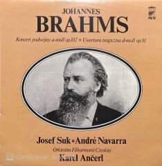 Johannes Brahms Josef Suk Andre Navarra LP Plak