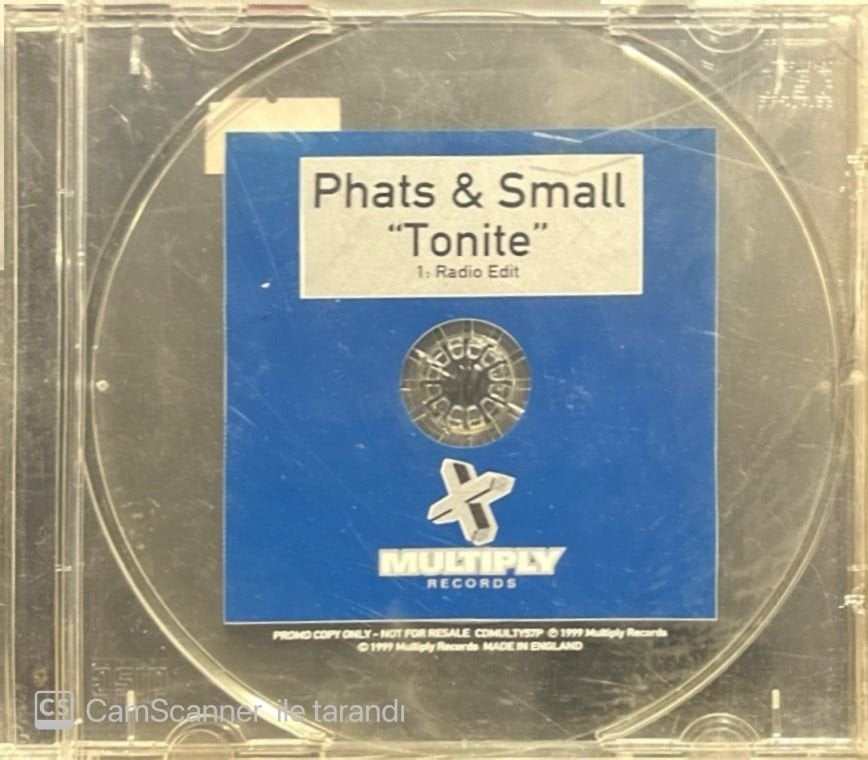 Phats & Small Tonite Maxi Single CD