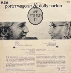 Porter Wagoner & Dolly Parton We Found It LP Plak