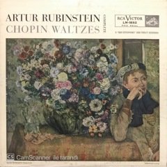 Artur Rubinstein Chopin Waltzes Complete LP Klasik Plak