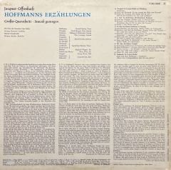 Jacques Offenbach Hoffmanns Erzahlungen LP Klasik Plak