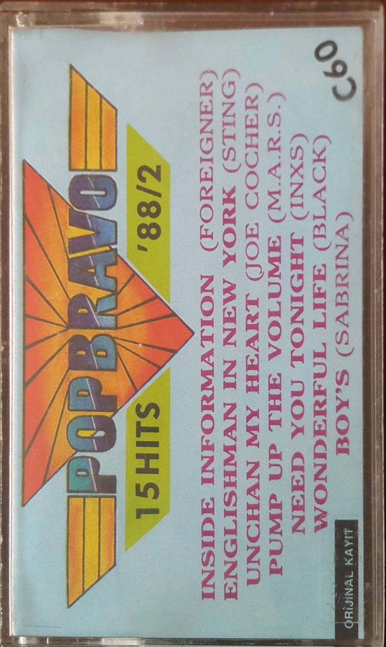 Pop Bravo.88/2 Süper Hits 15 Mix Kaset