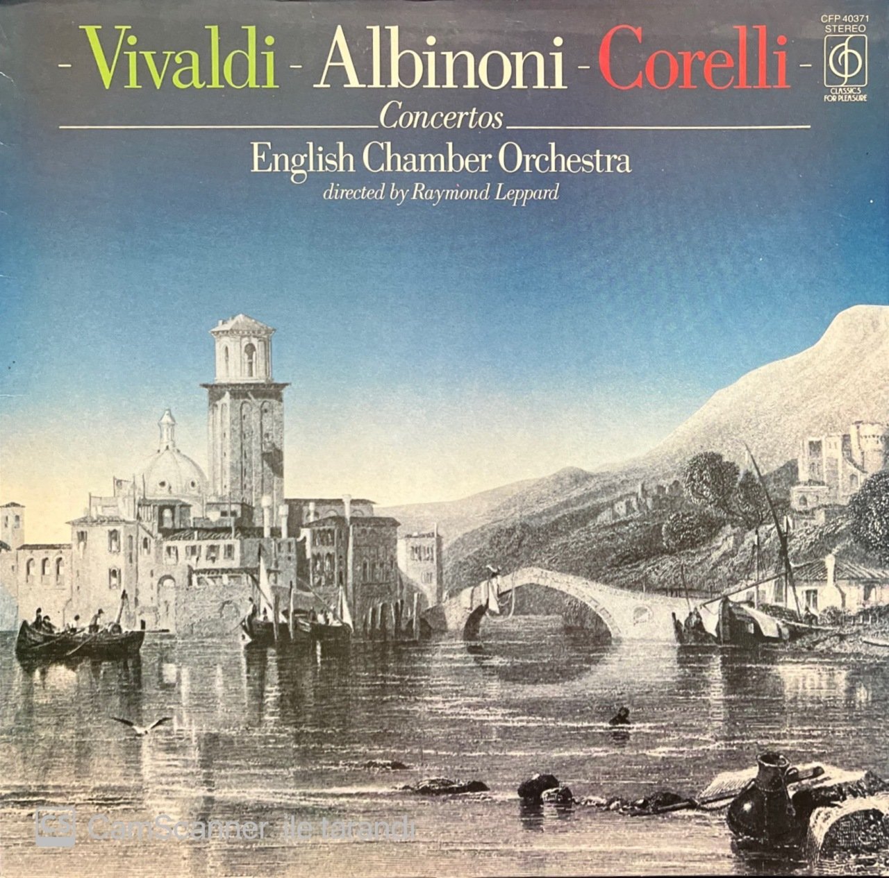 Vivaldi Albinoni Corelli Concertos LP Klasik Plak