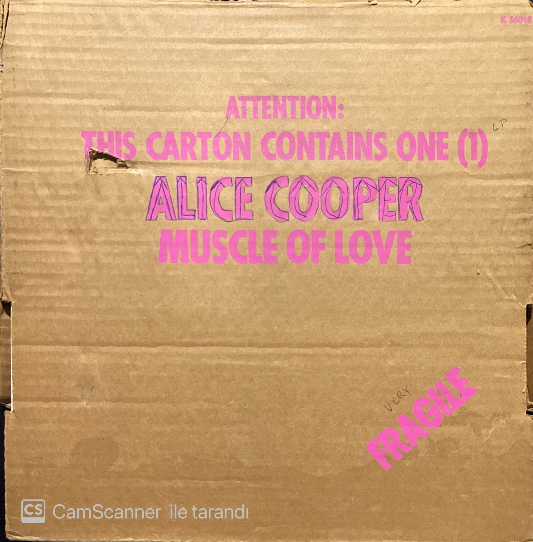 Alice Cooper Muscle Of Love LP Plak