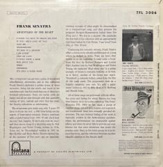 Frank Sinatra Adventures Of The Heart LP Plak