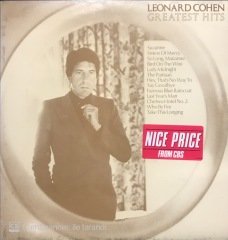 Leonard Cohen Greatest Hits LP Plak