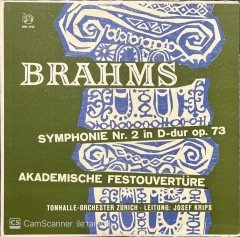 Brahms Symphonie Nr 2 LP Klasik Plak