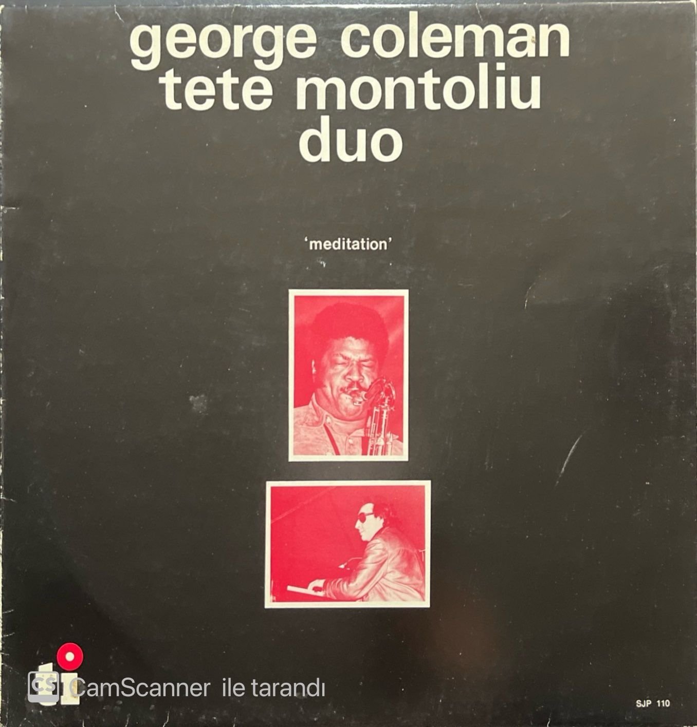 George Coleman Tete Montoliu Duo Meditation LP Plak