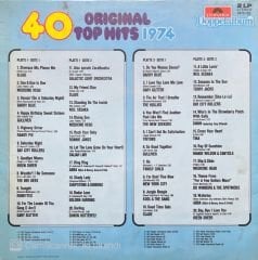 40 Original Top Hits 1974 Double LP Plak