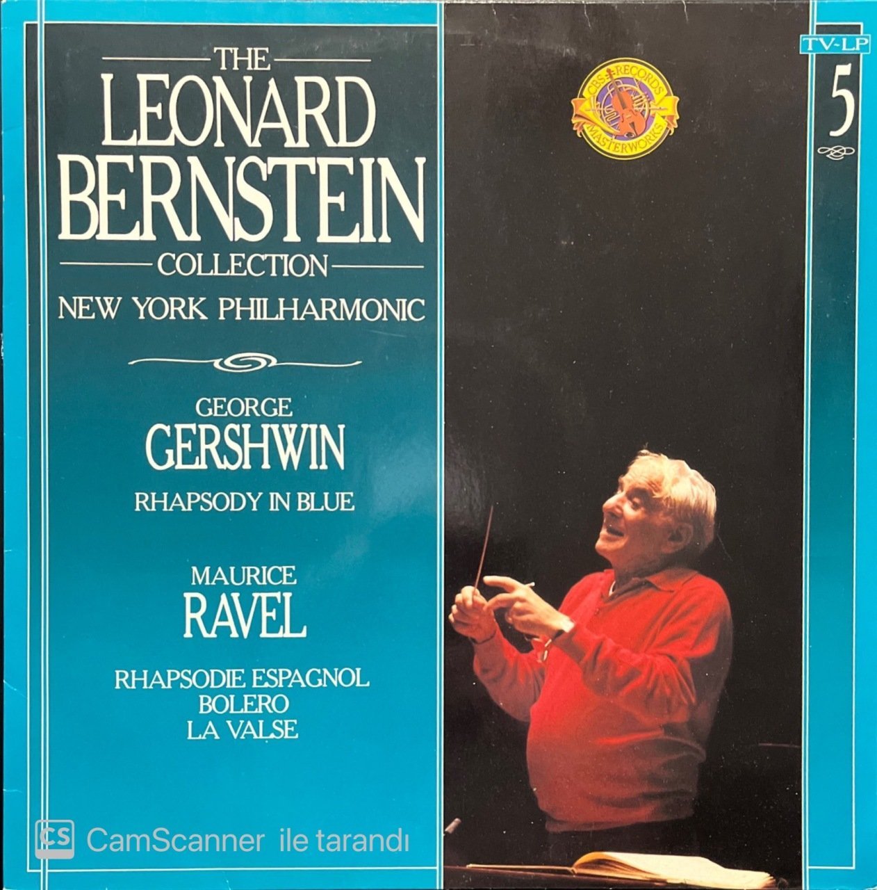 The Leonard Bernstein George Gershwin Maurice Ravel LP Klasik Plak