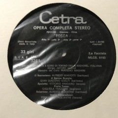 Giacomo Puccini Tosca 2 LP Box Set Plak
