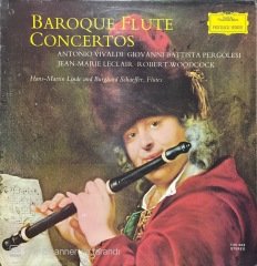 Baroque Flute Concertos Antonio Vivaldi LP Klasik Plak