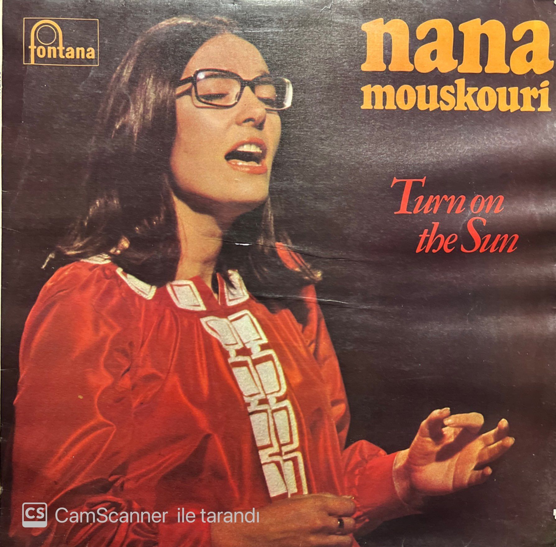 Nana Mouskouri Turn On The Sun LP Plak