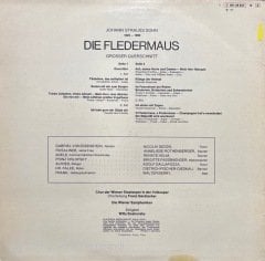 Johann Strauss Die Fledermaus LP Klasik Plak