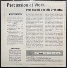 Pete Rugolo Percussion At Work LP Plak