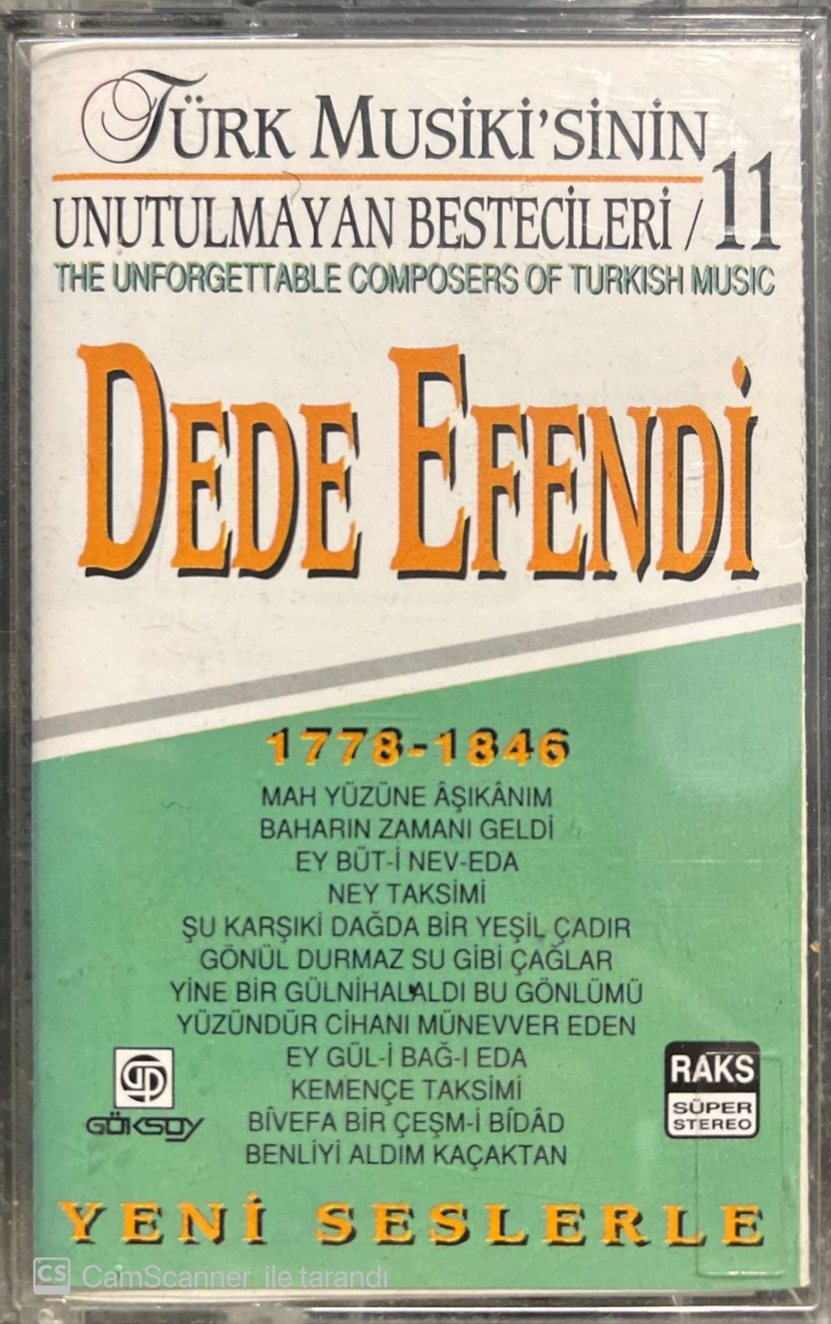 Dede Efend 1778-1846 Kaset