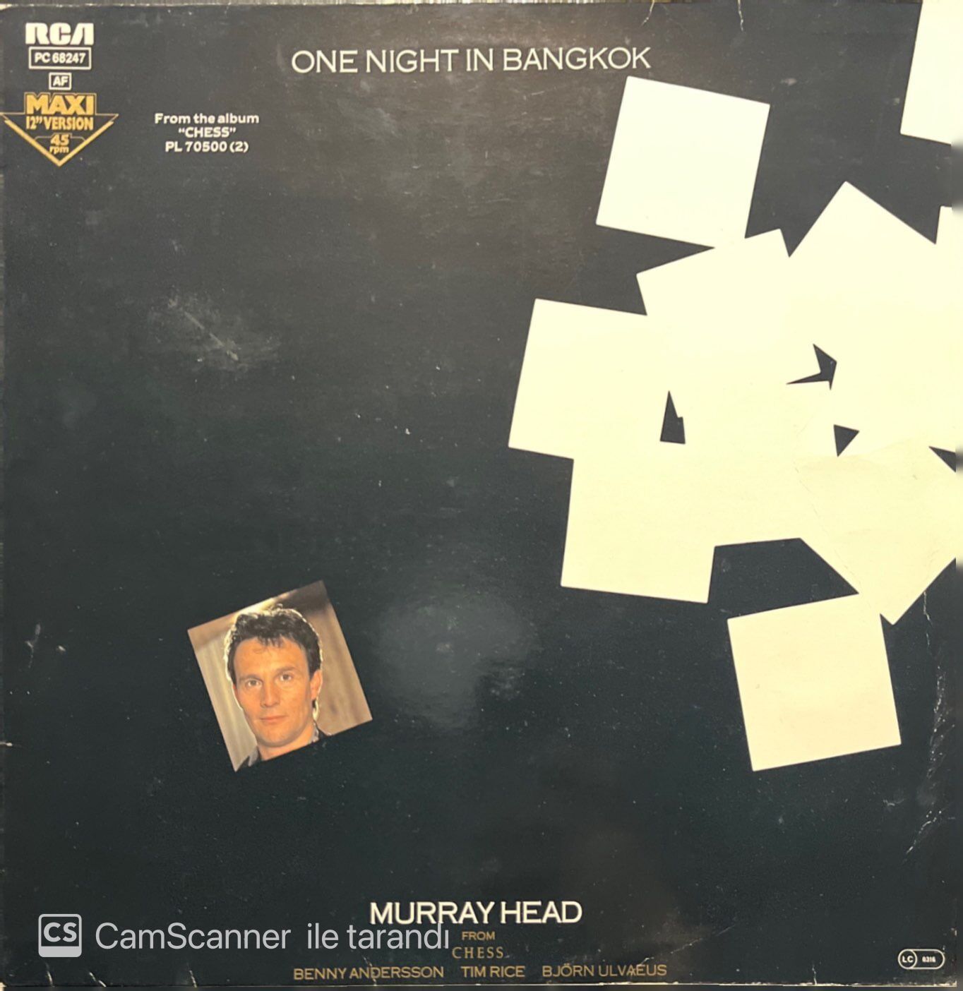 Murray Head One Night In Bangkok LP Plak