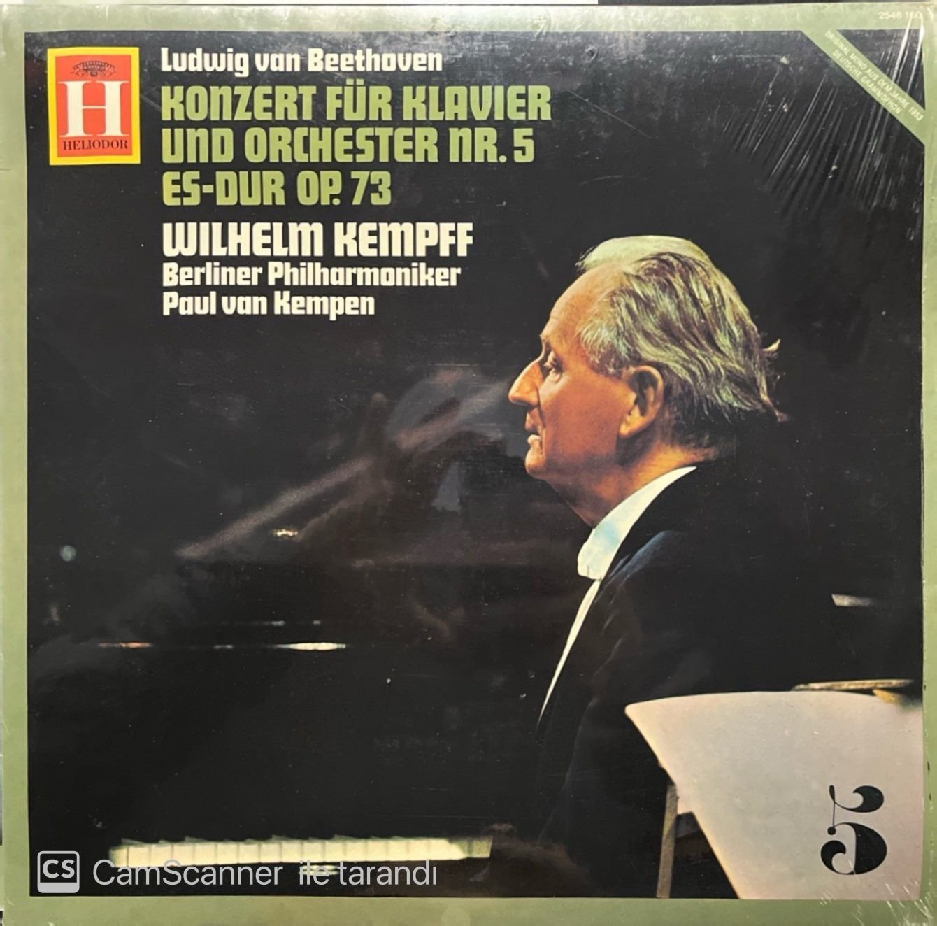 Wilhelm Kempff Ludwig Van Beethoven Konzert Für Klavier LP Plak