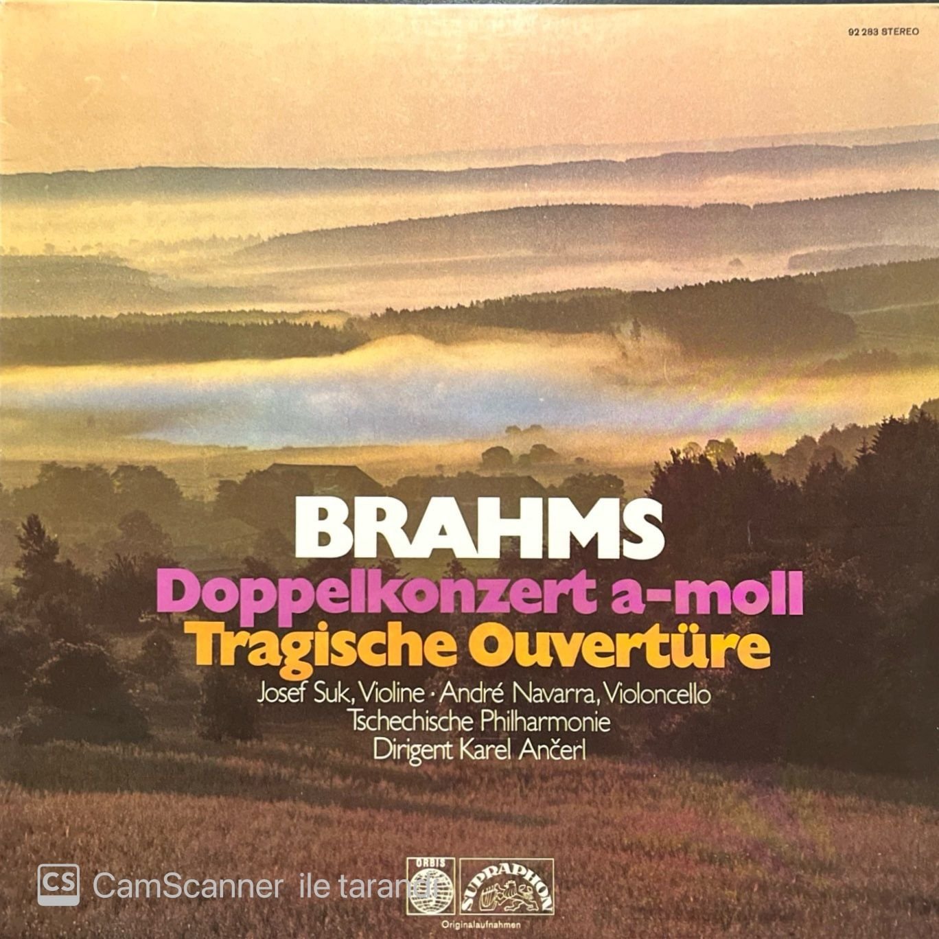Brahms Doppelkonzert A-Moll Tragische Ouvertüre LP Plak