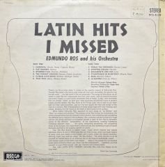 Edmundo Ros Latin Hits I Missed LP Plak