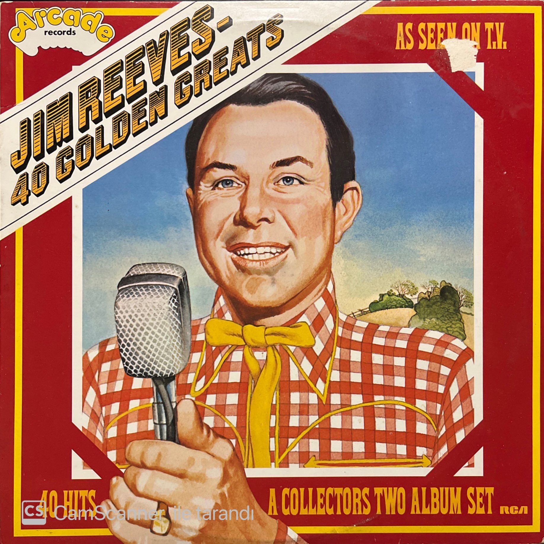 Jim Reeves 40 Golden Greatest Double LP Plak