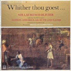 Whither Thou Goest Sir Laurence Olivier LP Klasik Plak