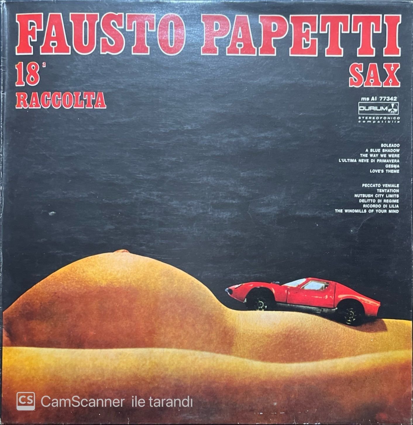 Fausto Papetti Sax 18a Raccolta LP Plak