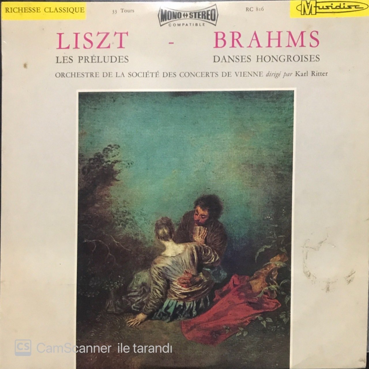 Liszt Les Preludes Brahms Danses Hongroises LP Klasik Plak