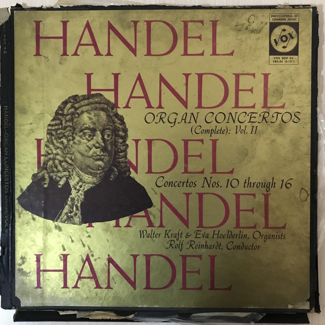 Handel Organ Concertos 3 LP Klasik Box Set Plak