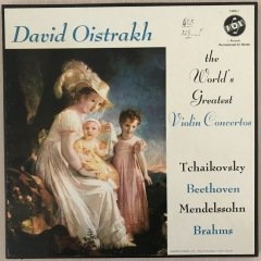 David Oistrakh The Worlds Greatest Violin Concertos 3 LP Klasik Box Set Plak