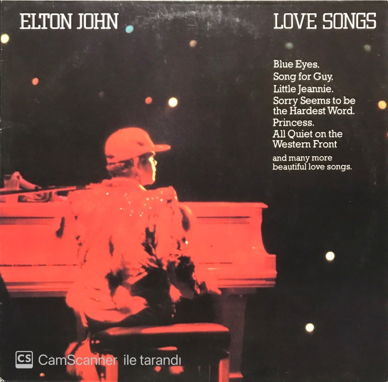 Elton John Love Songs LP Plak