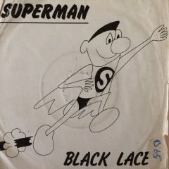 Black Lace Superman 45lik Plak