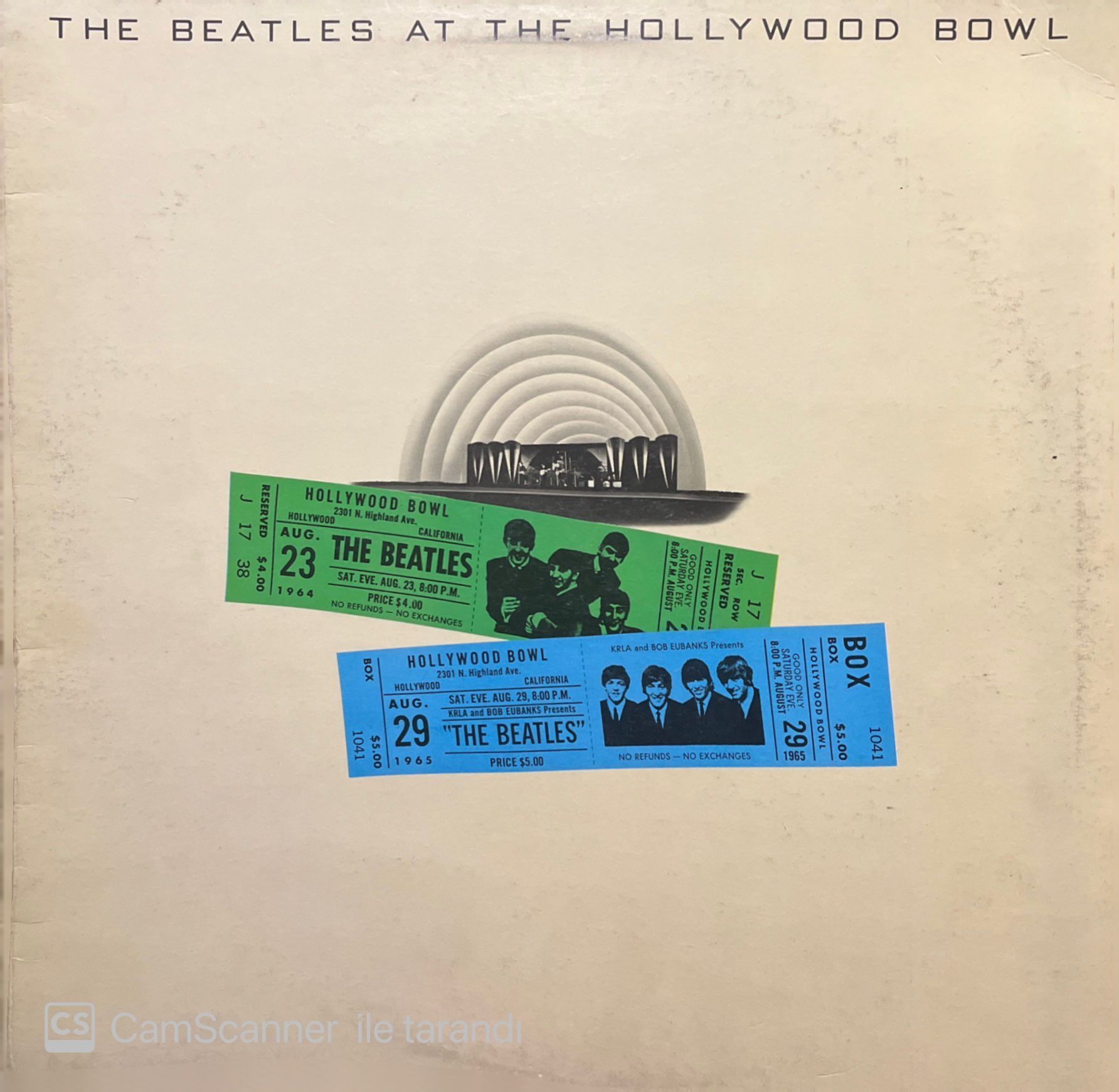 The Beatles At The Hollywood Bowl LP Plak