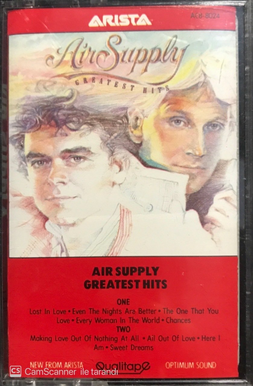 Air Supply Greatest Hits Kaset