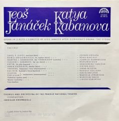 Leos Janacek Katya Kabanova Opera In 3 Acts 2 LP Box Set Plak
