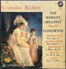 Sviatoslav Richter The World's  Greatest Piano Concertos 3 LP Box Set Plak