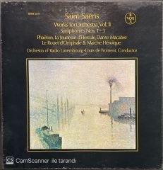 Saint-Saëns Works For Orchestra, Vol. II  Quadraphonic 3 LP Box Set Plak