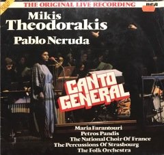 Mikis Theodorakis Pablo Neruda Canto General Double LP Plak