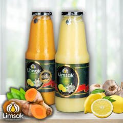 1 lt Zerdeçallı + 1 lt Limsak Limon Sarımsak Kürü Cam Şişe