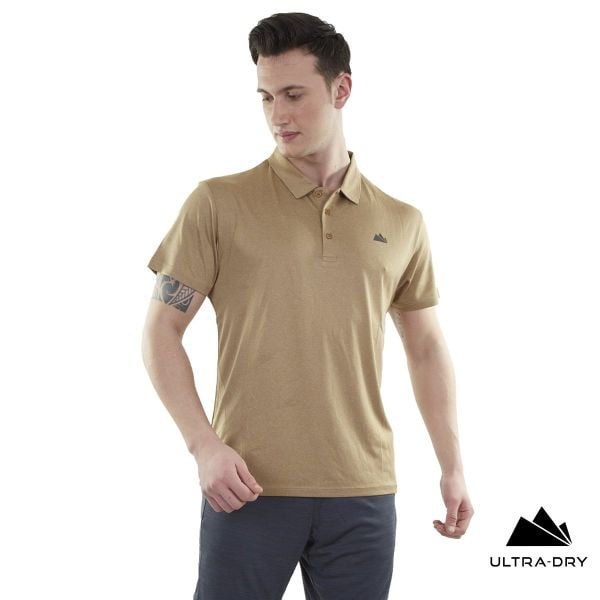 Alpinist Horizons Ultra Dry Erkek Polo T-Shirt camel