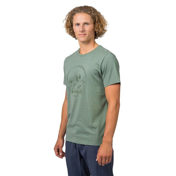 Hannah Ravi Baskılı Erkek T-Shirt Oil Green