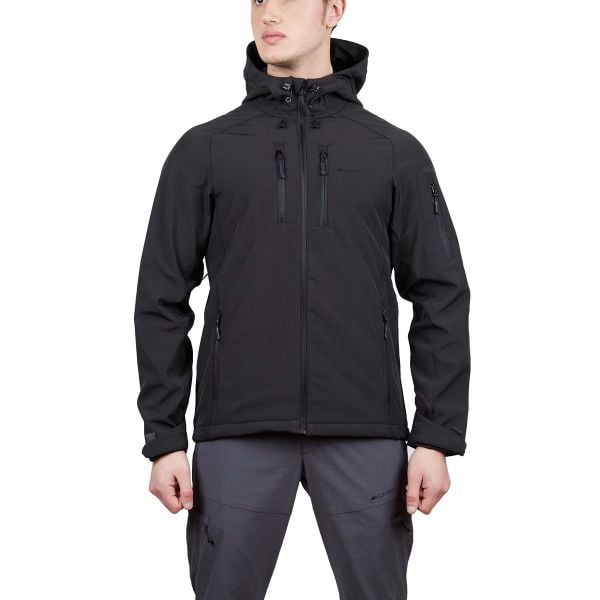 Alpinist Peak Softshell Erkek Outdoor Mont Siyah