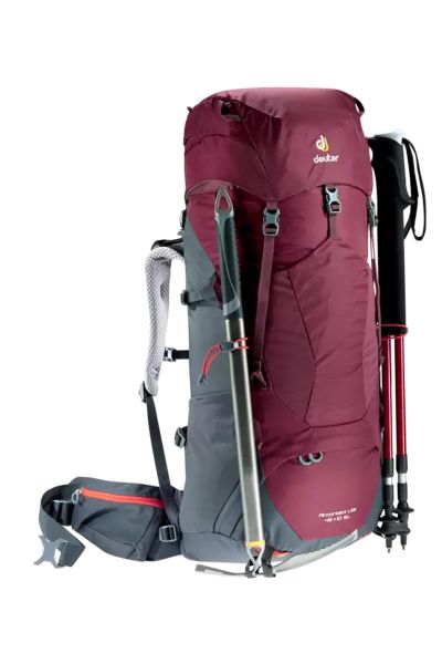 DEUTER Aircontact Lite 45 + 10 SL Kadın Sırt Çantası maron-graphite