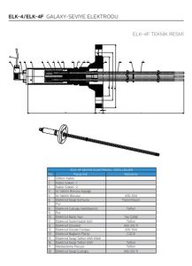 Ayvaz Galaxy Seviye Elektrodu 500mm